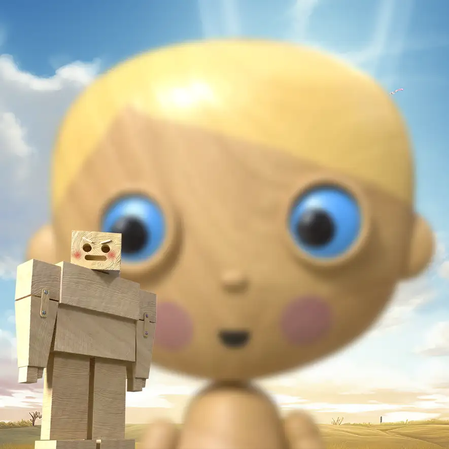 Luca sees the Block Monster